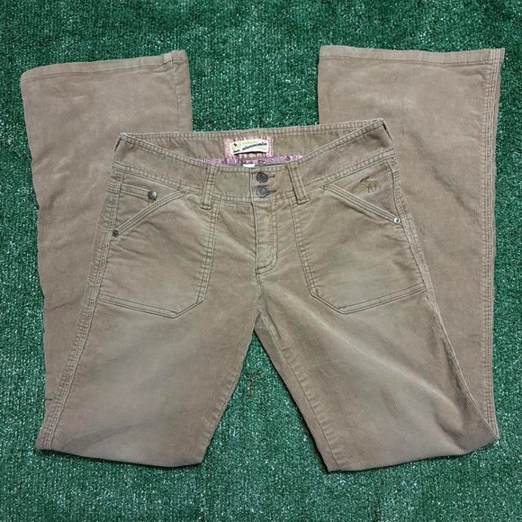 Abercrombie & Fitch Pants - 2K Abercrombie and fitch Tan and cream corduroy flare pants